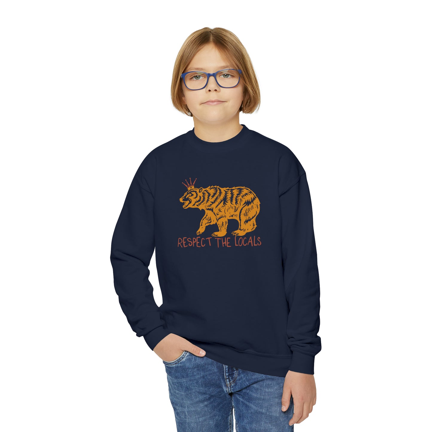 Respect The Locals Bear Youth Sweatshirt