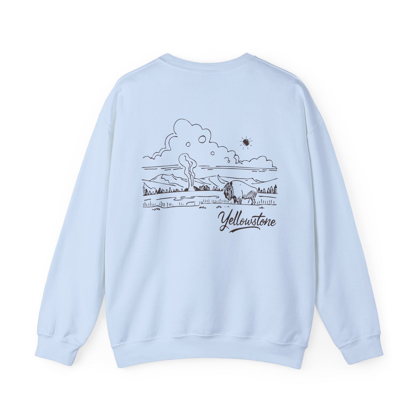 Yellowstone National Park Drawing Sweatshirt