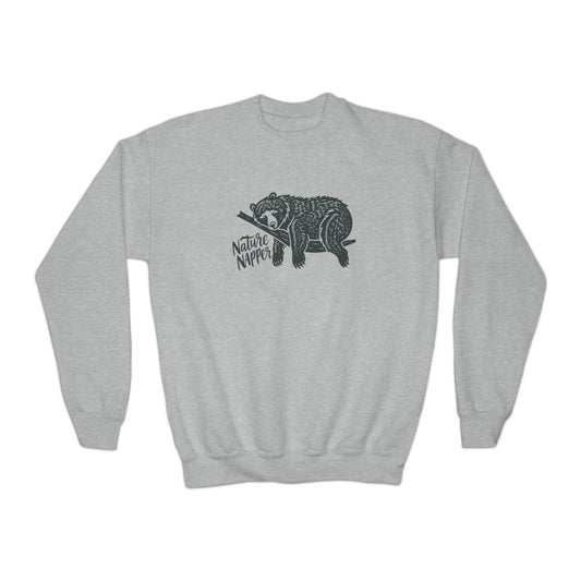 Nature Napper Bear Youth Sweatshirt