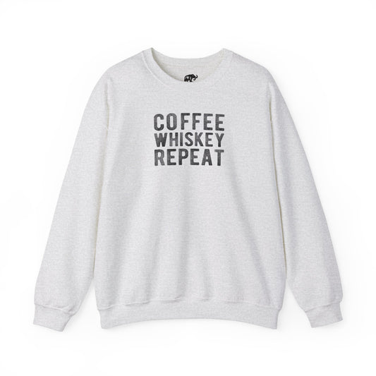 Coffee Whiskey Repeat Sweatshirt