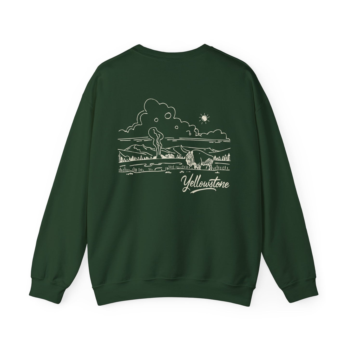 Yellowstone National Park Drawing Sweatshirt