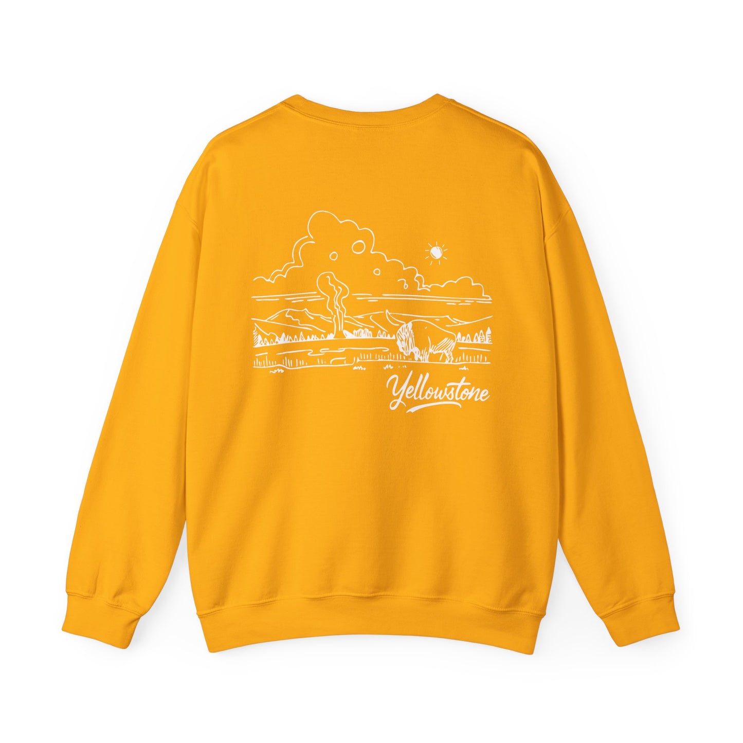 Yellowstone National Park Drawing Sweatshirt