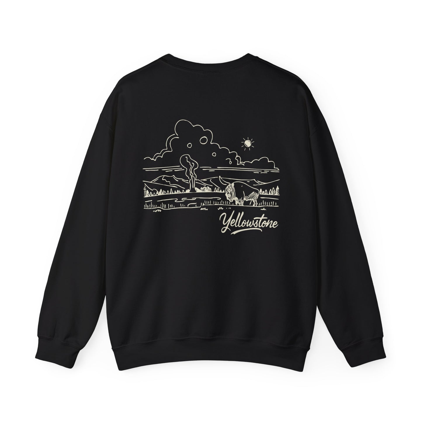 Yellowstone National Park Drawing Sweatshirt