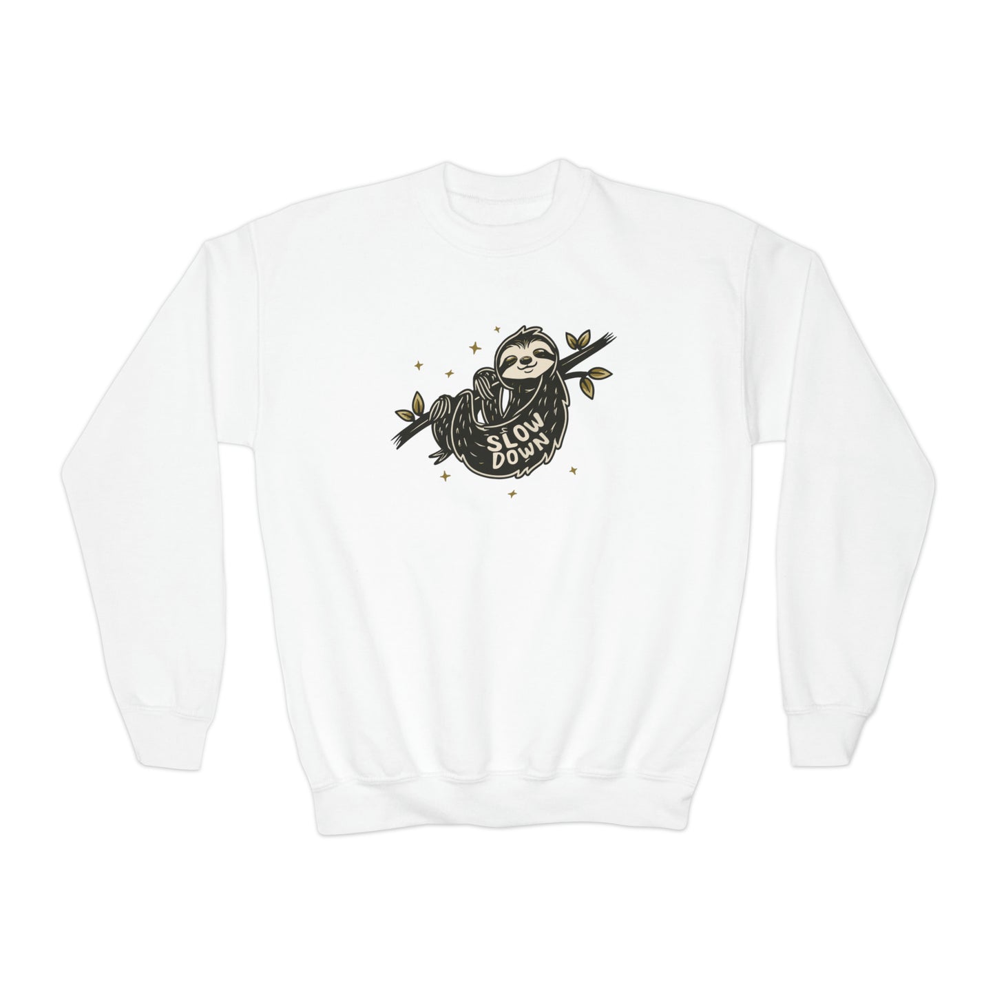 Slow Down Sloth Youth Sweatshirt