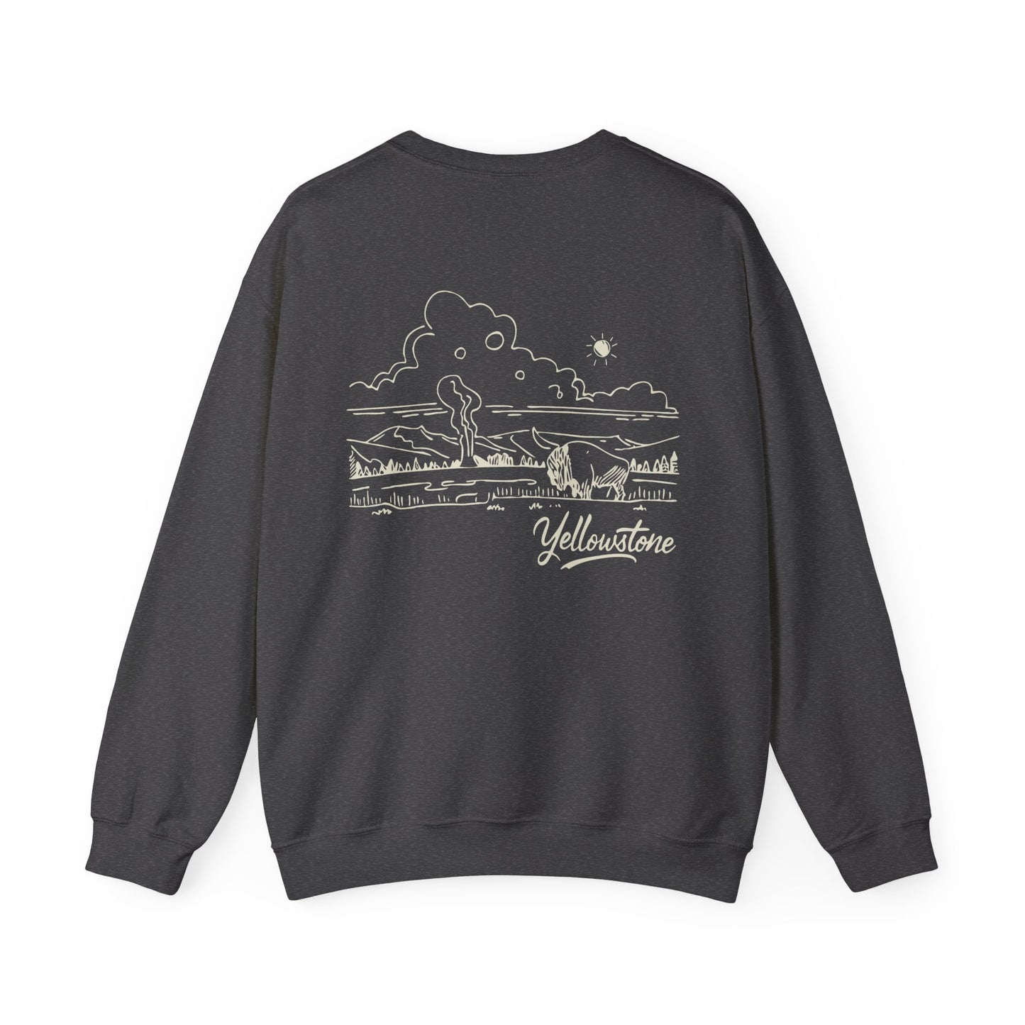 Yellowstone National Park Drawing Sweatshirt