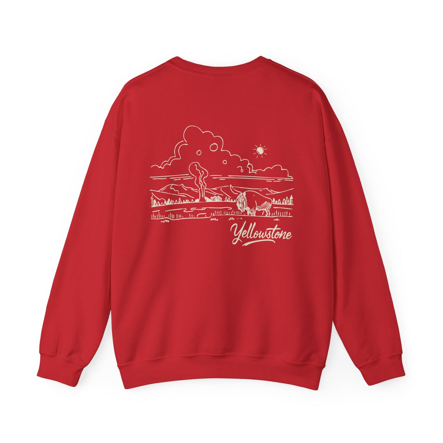 Yellowstone National Park Drawing Sweatshirt