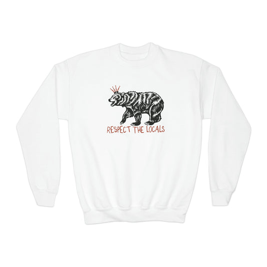 Respect The Locals Bear Youth Sweatshirt