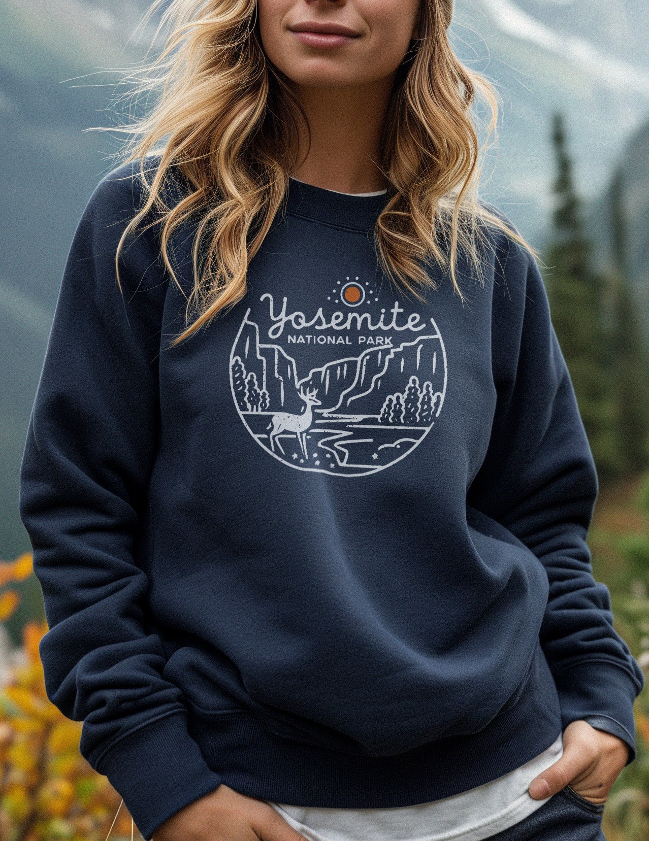 Yosemite National Park Deer Sweatshirt