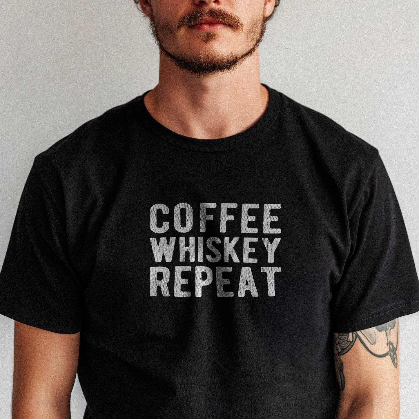 Coffee Whiskey Repeat Tee