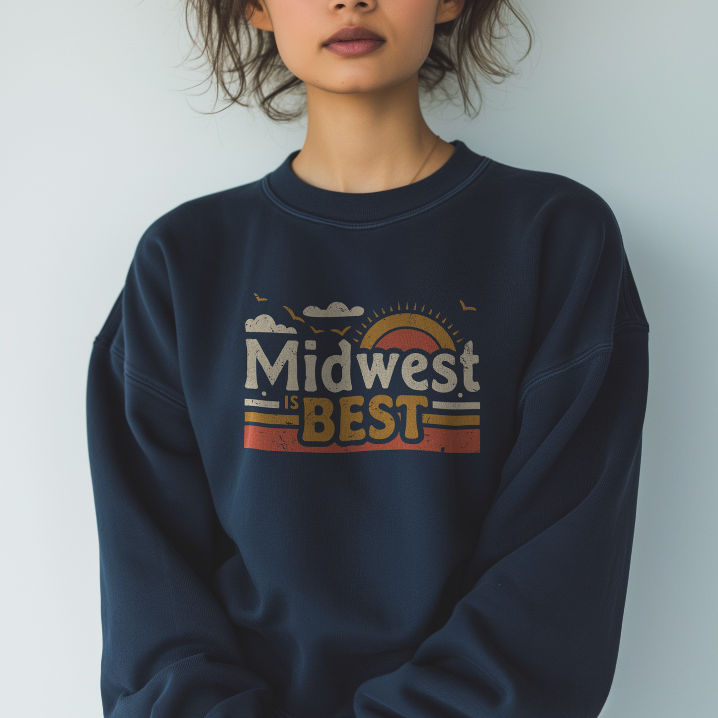 Midwest Is Best Retro Sweatshirt